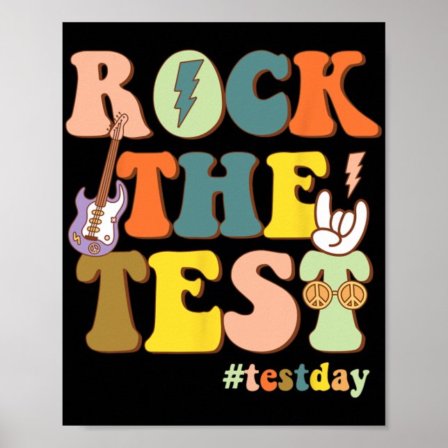Motivierend Lehrer: Testen Poster (Vorne)