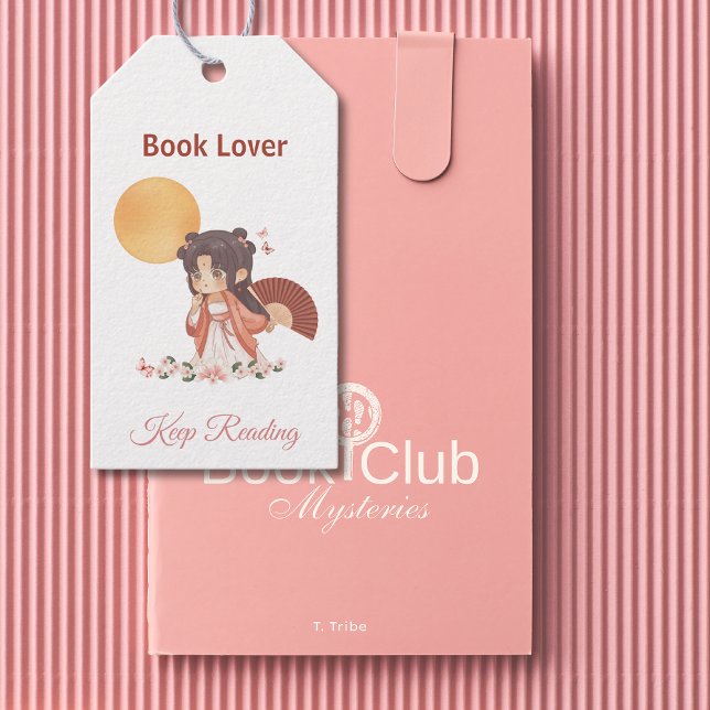 Motivierend Lesezeichen Geschenkanhänger (Back to School Book Club Book Lover Bookmark Gift Tag)