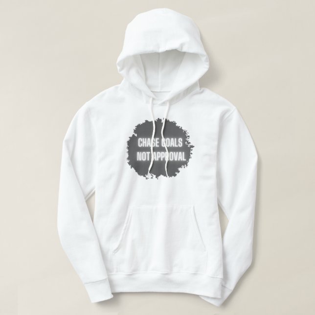 motivierend Männerstimmen: "Ziele verweigern" Hoodie (Design vorne)