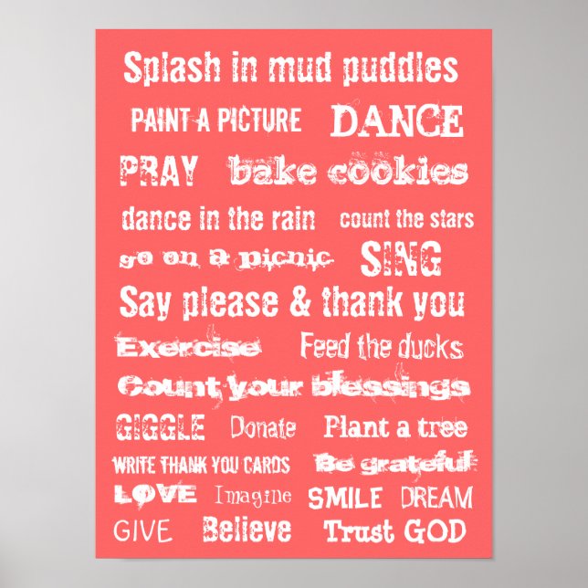 MOTIVIEREND Mauer von TRUST GOD MURAL Poster (Vorne)