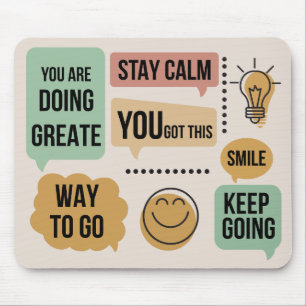motivierend Maustaste 1 Mousepad