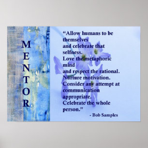 Motivierend Mentor-Plakat Poster