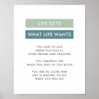 Motivierend Mindset-Angebot für moderne grüne Stre