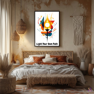 Motivierend Minimalistische Abstrakte Torte Art Poster