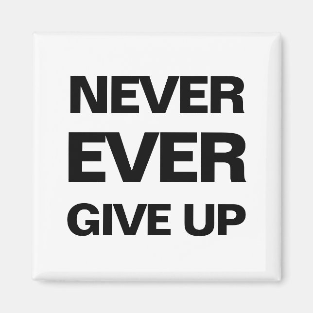 Motivierend moderner Magnet in Schwarzweiß (Vorne)