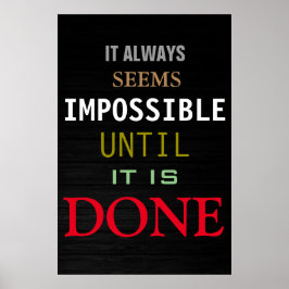 Motivierend Möglichkeit Zitat Holzposter drucken Poster