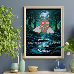 Motivierend Mothman Cryptid Poster