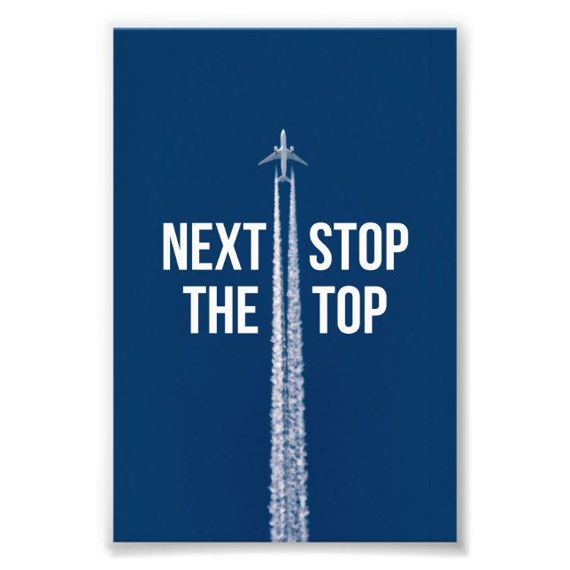 motivierend, motivierend, motivierend, erfolgreich fotodruck (Vorne)