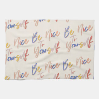 Motivierend Muster in farbenfroher Handzeichnung Geschirrtuch