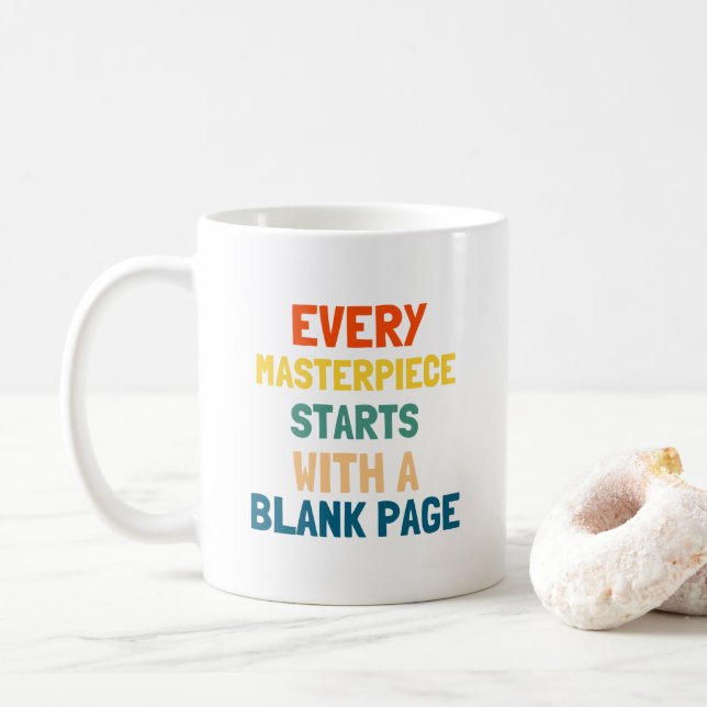 Motivierend Nachricht Saubere moderne Träumer Küns Kaffeetasse (Mit Donut)