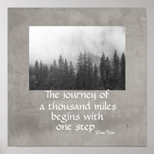 motivierend Naturposter Zen zitieren die Reise Poster