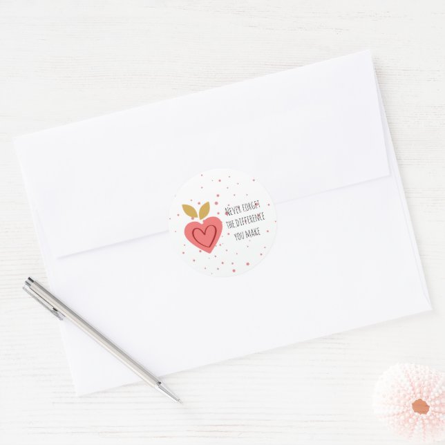 Motivierend niedliches Weihnachtsfest Runder Aufkleber (Umschlag)