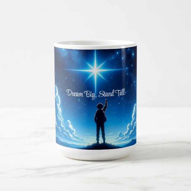 Motivierend Night Sky Tasse - Dream Big, Stand Tal (Zentrum)