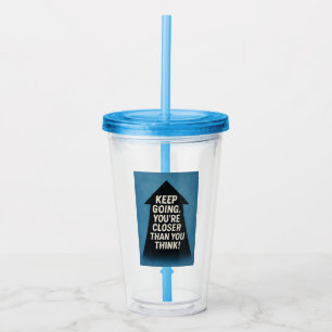 Motivierend Pfeil Acryltrinkbecher