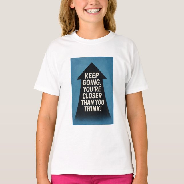 Motivierend Pfeil T-Shirt (Vorderseite)