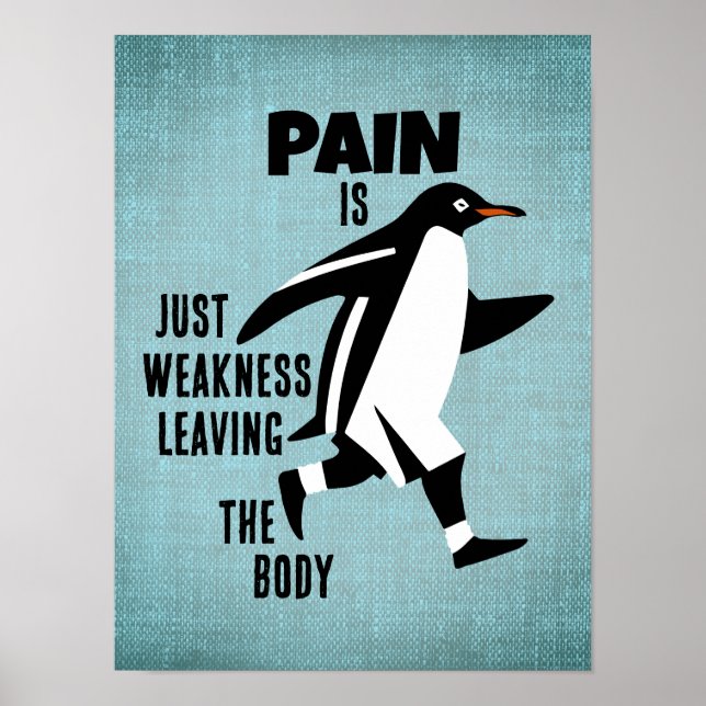 Motivierend Pinguin Poster (Vorne)