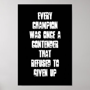 Motivierend Plakat