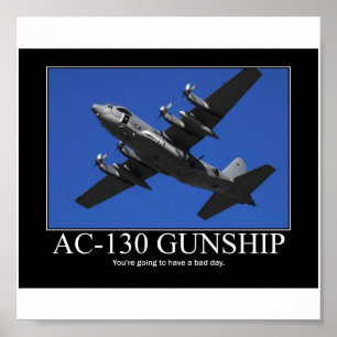 Motivierend Plakat des Gunship-AC-130