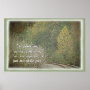 Motivierend Plakat des neuen Anfanges