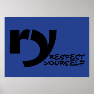 Motivierend Plakat - Respekt sich