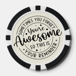 Motivierend Poker Chip Geschenk, Spielspass