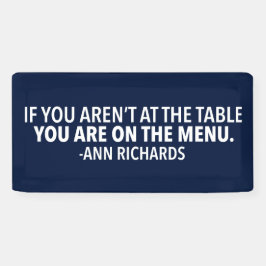 Motivierend politisches Zitat von Ann Richards Blu Banner