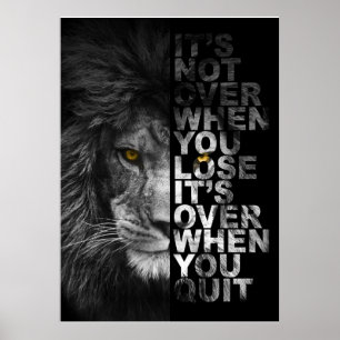 Motivierend Portrait Lion Poster