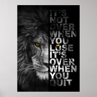Motivierend Portrait Lion Poster