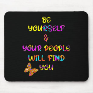 Motivierend positive Grafikdesign-Inspiration Mousepad