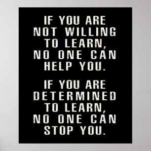 Motivierend , Positive Zitate, positive Redewendun Poster