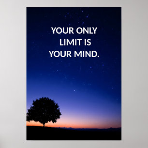 Motivierend positives Humble Text Poster