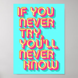 Motivierend Poster