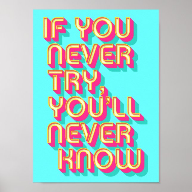 Motivierend Poster (Vorne)