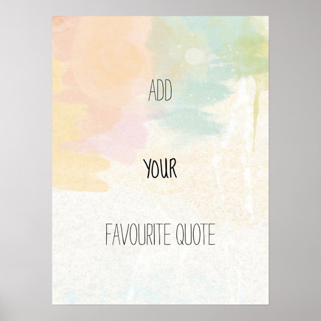 Motivierend Poster (Vorne)