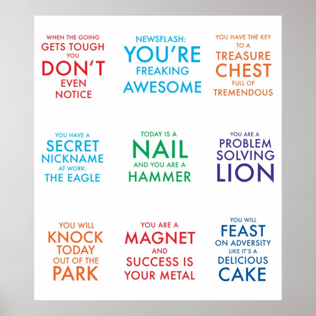 Motivierend Poster (Vorne)