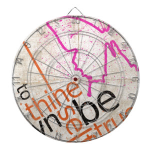 Motivierend Poster Dartscheibe