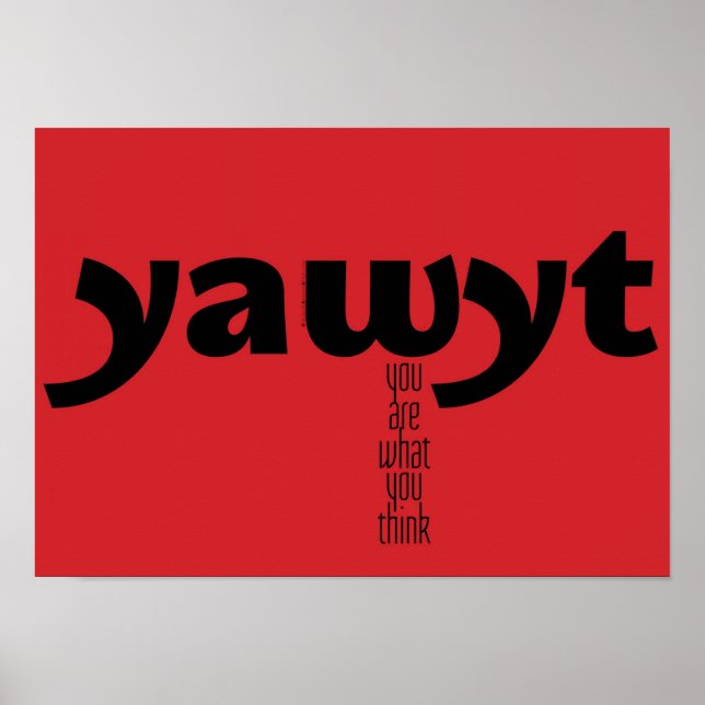 Motivierend Poster - Du bist, was du denkst (Vorne)