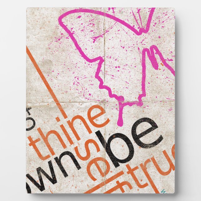 Motivierend Poster Fotoplatte (Vorderseite)