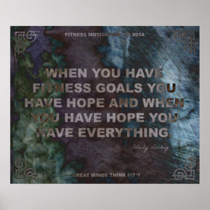 Motivierend Poster für Fitness Zitat #014