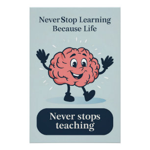 Motivierend Poster für Lehrer und Studierende