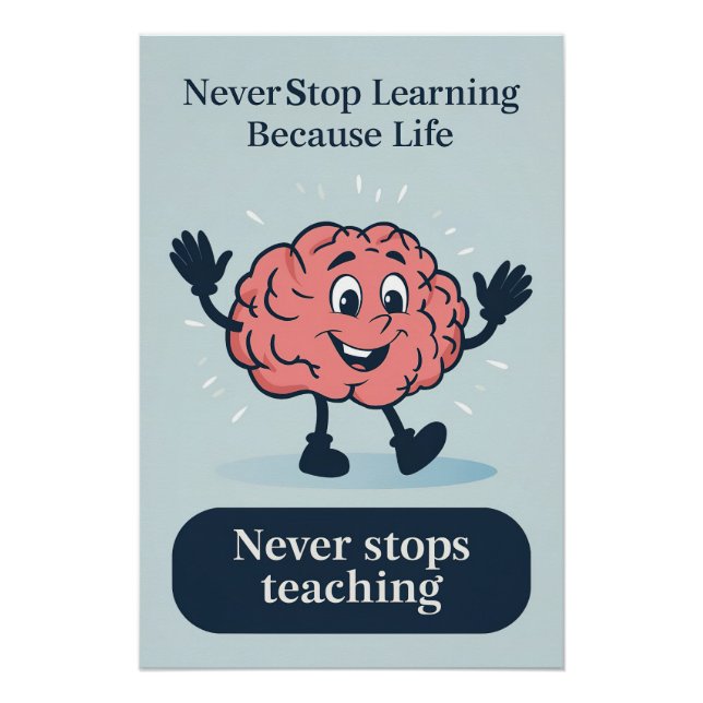 Motivierend Poster für Lehrer und Studierende (Vorderseite)