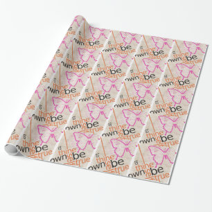 Motivierend Poster Geschenkpapier