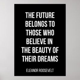 motivierend Poster in Schwarzweiß