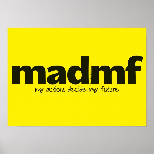 Motivierend Poster - Meine Aktionen entscheiden üb (Vorne)