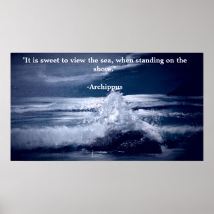 Motivierend Poster mit Seascape