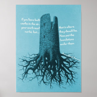 Motivierend Poster Thoreau Burg