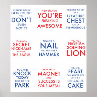 Motivierend Poster zum inspirier von Schmazingness