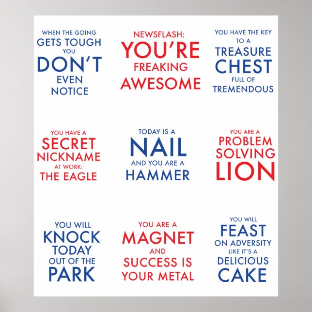 Motivierend Poster zum inspirier von Schmazingness (Vorne)