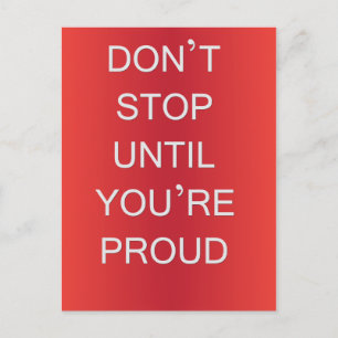 Motivierend Postkarte