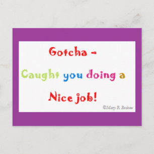 Motivierend Postkarte